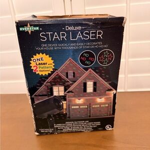 Deluxe Star Laser Holiday Decor - Black